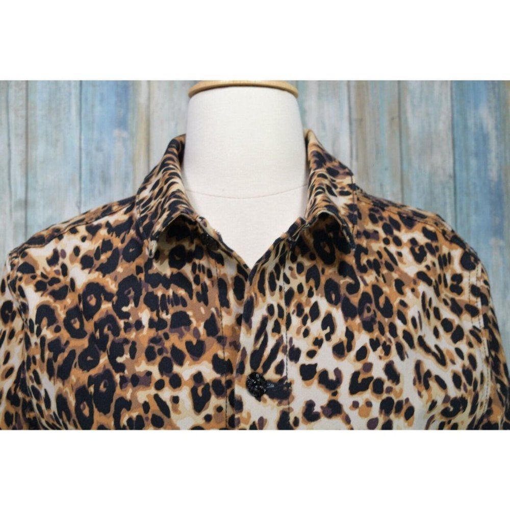 Lularoe Kenny Leopard Print Jacket Size M Simply Comfortable Blazer - Picture 4 of 10